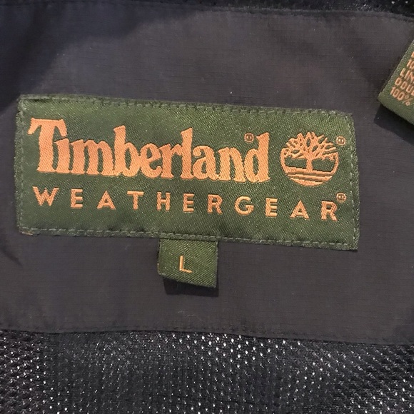 Timberland Rain Jacket Windbreaker Size L - Picture 2 of 3